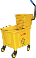 CHAOBAO B-040C 24L PP Mop Wringer Trolley Bucket avec Logo Personnalisé-Eco-Friendly Durable Design