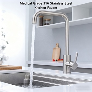 High-end 316I Sus 316 in acciaio inox rubinetto da <span class=keywords><strong>cucina</strong></span> spazzolato nichel miscelatore a discesa - Product Image 4