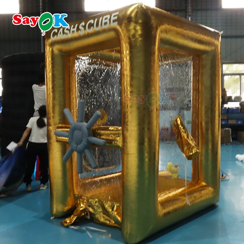 Manufacturer Cash Grab Machine Inflatable Cash Cube inflatable Money Booth Entertainment Inflatable Money Catching Grab Machine