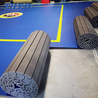 Maßgefertigter Gymnastik- & Kampfsport-PVC-Bodenteppich Flexibler Ausrollbarer Teppich für Ringen Bjj Cheerleading