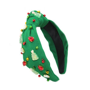 شينجلان جديد وردي شجرة عيد الميلاد عصابات ملونة عيد الميلاد الجرس عقال الأخضر قماش عقال تخصيص الشركة المصنعة - Product Image 6