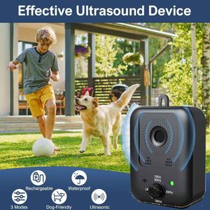 2024 nuevo dispositivo de entrenamiento para detener los ladridos de perros al aire libre, repelente de mascotas, repelente ultrasónico para perros de 50 pies - Product Image 2