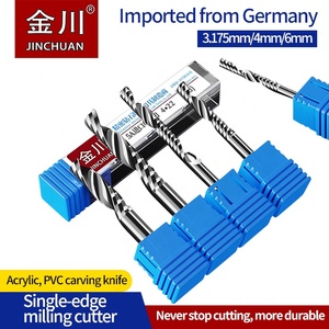 <span class=keywords><strong>1</strong></span>/<span class=keywords><strong>4</strong></span> \ "<span class=keywords><strong>1</strong></span>/2 \" 3/8 \ "Xoắn Ốc Carbide Endmill 3 <span class=keywords><strong>4</strong></span> 6 8Mm Oen/Odm Duy Nhất Sáo End Mill Cho Gỗ Acrylic PVC PMMA MDF <span class=keywords><strong>Router</strong></span> <span class=keywords><strong>Bits</strong></span> OEM - Product Image 4