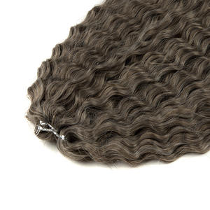 Tresses bouclées ondulées de style européen américain de haute qualité Extensions de cheveux en fibres synthétiques à vagues profondes et perruque transfrontalière <span class=keywords><strong>russe</strong></span> - Product Image 4