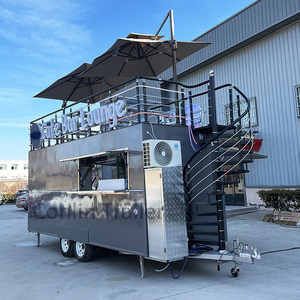 Remolque de Comida Móvil con Barra de Tacos, Techo y Terraza, Carrito de Helados, Camión de Comida en Venta - Product Image 5