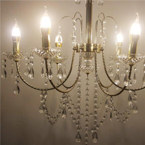 Lustre de luxe en cristal brillant pour hall d'hôtel, grand lustre <span class=keywords><strong>Empire</strong></span>, éclairage de mariage en cristal doré pour villa - Product Image 5