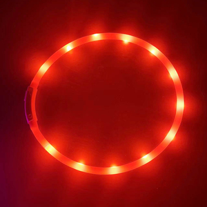 <span class=keywords><strong>Collar</strong></span> de perro de silicona con luz LED recargable por USB, <span class=keywords><strong>collar</strong></span> intermitente recargable por USB con patrón sólido para mascotas - Product Image 4