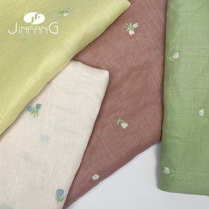 Tissu en <span class=keywords><strong>lin</strong></span> de ramie 100 % écologique pour robe, broderie unie, frais et respirant pour l'été, vendu <span class=keywords><strong>au</strong></span> mètre - Product Image 4