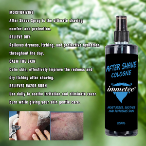 Agua de Colonia <span class=keywords><strong>para</strong></span> Después del Afeitado Sin Alcohol <span class=keywords><strong>para</strong></span> Hombre, Splash Hidratante con Aloe Vera que Calma la Irritación por Afeitado, Marca Privada OEM - Product Image 6
