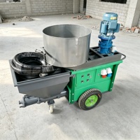 Machine à projeter le mortier de ciment efficace avec une finition de surface lisse pour les travaux d'ingénierie de construction