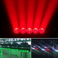 Projecteur de scène DJ Disco Concert 5 LED 60W 4-en-1 Stroboscope Zoom Wash Beam Pixel Moving Head Light RGBW Bar DMX512 pour Parc à Thème