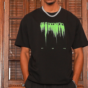 Camisetas personalizadas de Kaos <span class=keywords><strong>Laki</strong></span>, camiseta de diseño de XY, camiseta de talla grande con estampado de pantalla de hombro caído, camiseta suave 100% de algodón - Product Image 4