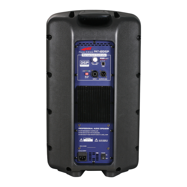 600W 12" 15 Portable Professional Audio PA 2 Way Active Speaker With DSP Digital Signal Sound Processor Class D Power Amplifiers
