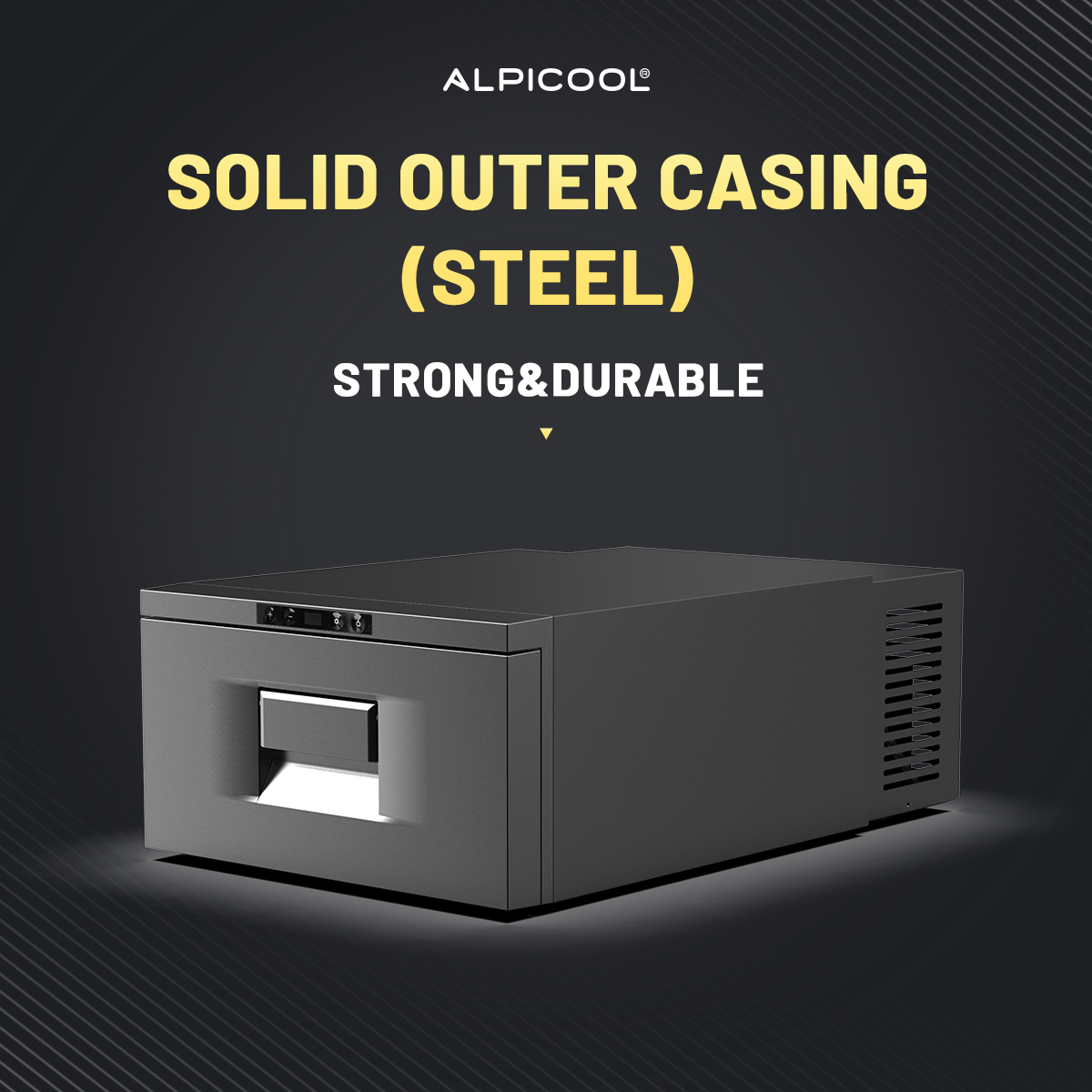 Alpicool D30 DC 12V/24Vミニ引き出し冷蔵庫30Lトラック