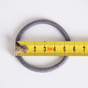 Élastiques à cheveux en coton Z2SM gris, haute élasticité, usage quotidien, procédé de tissage - Product Image 4