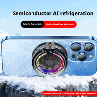 Refroidisseur de téléphone AntarcChill Ultra-Light 86g TEC, design fin 25 mm, ventilateur silencieux, 5 modes de refroidissement, refroidisseur RGB pour une utilisation quotidienne et pour le jeu
