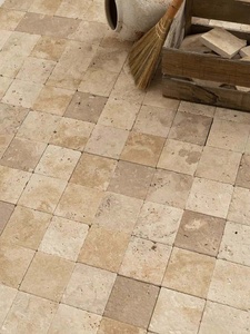 Beige kalksteenpanelen, blokken, bulk, gespleten, getrommelde, bestrating, buitensteen, zwembad, moderne villa - Product Image 5