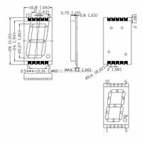 Ultra Bright 0.8 Inch 1 Digit Red 7 Segment Led Display Digital Tube for Diy Electronics Arduino Project
