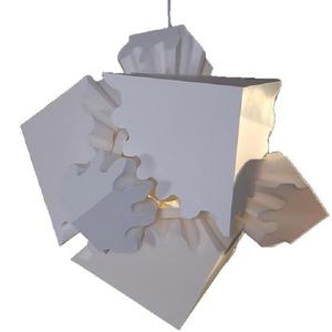 Lampe de bureau steampunk en forme de cube à engrenages rotatifs 3D avec rotation à 360°. Lampe LED industrielle tactile à intensité variable USB pour la maison, le bureau ou comme cadeau - Product Image 5