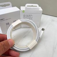 Câble de charge rapide USB-C vers C 5A en alliage d'aluminium tressé 5 mm 1m/2m pour iPhone 15/16 Pro Max, appareil photo et imprimante