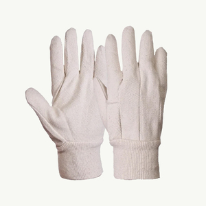 Guantes de Seguridad de Algodón con Puño Tejido Antideslizante, de Uso General, Sin Polvo, Sin Látex, Sin Silicona - Product Image 6