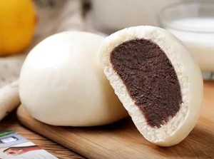 Bun au haricot rouge surgelé avec garniture de haricot rouge, farine riche en <span class=keywords><strong>gluten</strong></span>, OEM, pâte fermentée, style commercial Heilongjiang - Product Image 5