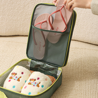 Grands sacs à chaussures multicolores à cordon de serrage pour hommes et femmes, organisateur de voyage portable imperméable avec fermeture éclair robuste