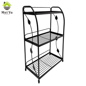Étagères de salle de bain rondes à trois niveaux Étagères de rangement Étagères de rangement pour meubles belles et atmosphériques - Product Image 6