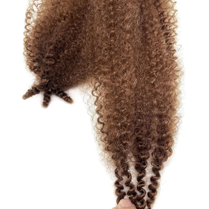 Extensiones de Cabello Sintético 3X Springy Afro Twist Pre-Fluffed para <span class=keywords><strong>Trenzas</strong></span> de Ganchillo, Estilo Butterfly Locs, Rizado Kinky Distressed - Product Image 4