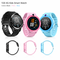 Smartwatch Y20 per Bambini con Chiamate Vocali 4G, Chiamata SOS, Posizionamento LBS e Wifi, Schermo Rotondo da 1,28 Pollici, Impermeabile, con Slot per Scheda SIM