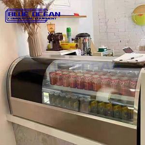 एकल तापमान ऑटो-डीफ्रॉस्ट मिनी टेबल टॉप फ्रीजर एयर कूलिंग केक ब्रेड फ्रिज डिस्प्ले कूलर प्रशीतन उपकरण - Product Image 3