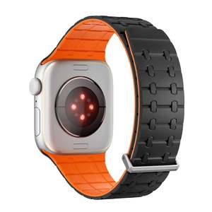 Boucle magnétique en silicone classique <span class=keywords><strong>AP</strong></span> pour bracelet Apple Watch pour IWatch SE 6 7 8 9 10 11 42 46 49 mm - Product Image 1