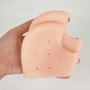 Calcetines De Silicona Medio Talon Etiqueta Privada Almohadilla De Talon Suave Para Alivio Y Cuidado Hydraterende Hiel Sokken - Product Image 3