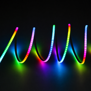 ไฟ LED แบบ COB RGBIC ขนาด 5 มม. 12V 10W พร้อม IC ในตัว ควบคุมพิกเซลแยกอิสระ สีสันหลากหลาย ปรับแต่งได้ แถบไฟ LED แบบยืดหยุ่น - Product Image 2