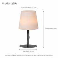 Lampe de table LED sans fil rechargeable, 2000 mAh USB Type-C, sans scintillement, CRI élevé, lampe de nuit pour chevet, lecture, bureau