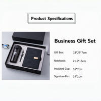Bouteille d'eau à café isolée thermiquement en acier inoxydable personnalisable coffret cadeau voyage d'affaires logo de Noël en matière plastique