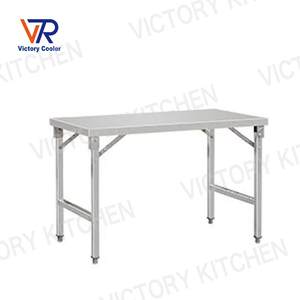 Victory โต๊ะสแตนเลสพับได้แบบ201/304สำหรับห้องครัวและโรงแรม/ภัตตาคาร - Product Image 4