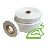 Rouleau d'étiquettes en taffetas de nylon thermocollant de haute qualité Hm661 200M/OEKO-TEX/pour l'impression d'étiquettes de vêtements/éco-responsable