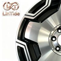 Juego de 5 Ruedas Forjadas de Dos Tonos con Acabado Pulido Estilo Dish, Llantas de Aleación Retro de Lujo para Modificación de Autos Premium, Venta al Por Mayor