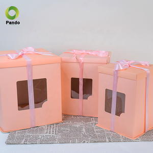 Hộp Bánh Tròn Trong Suốt Trong Kho Hộp Bánh Bán Sỉ Có Cửa Sổ Trong Suốt - Product Image 3