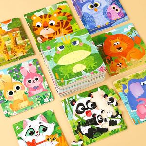 9 Piezas de Rompecabezas de Madera de Animales de Dinosaurios Coloridos para Niños en Edad Preescolar, Excelente Regalo para Niños Pequeños - Product Image 3