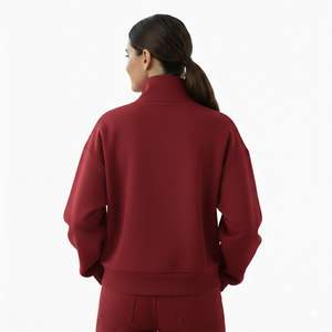 เสื้อสเวตเชิ้ตคอเต่าแบบสั่งทำพิเศษ ผ้าฝ้าย 100% คอเต่าปักโลโก้แบบเรียบง่าย ดีไซน์คอเต่า จำหน่ายจำนวนมาก - Product Image 3