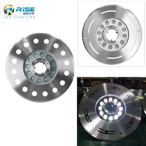 Подводный светодиодный кольцевой светильник для фонтана из нержавеющей стали 304, водонепроницаемый IP68, RGBV+, с сухой крышкой, цветовая температура 2700-6500K, диммируемый - Product Image 3