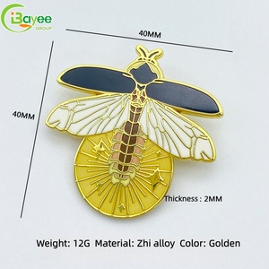 No piercing required for wearing Luminous <b>Bee</b> brooches Fashion Luxury Versatile Accessory for Coat <b>Suit</b> Sweater hat - Product Image 2