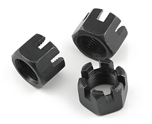 Sujetadores Fabricación de herrajes Tamaños personalizados Acero al carbono de alta resistencia <span class=keywords><strong>DIN</strong></span> <span class=keywords><strong>935</strong></span> Tuerca ranurada hexagonal - Product Image 2
