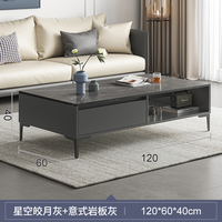 Table basse moderne simple et luxueuse pour salon avec rangement