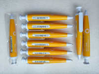Bolígrafo Promocional Personalizado con Logotipo, 6 Ventanas Giratorias para Mensajes, Tinta Negra, Punta de Plástico de 1.0 mm, para Uso en Oficina y Escuela