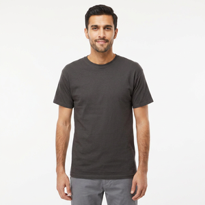 T-shirt à manches courtes et col rond personnalisable, en coton lourd 100 % coton ou coton/polyester, 165 g/m² - Product Image 1