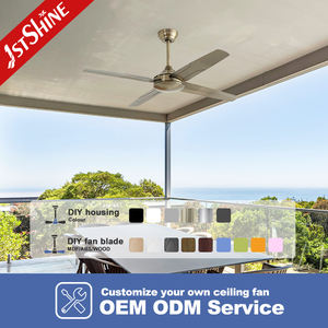 1. deckenventilator mit 4 eisenklingen, antirust, hochgeschwindigkeits-wechselstrom mit reinem motor, deckenventilator aus kupfer mit fernbedienung - Product Image 4