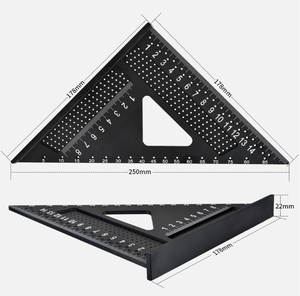 Jauge d'angle de positionnement en alliage d'<span class=keywords><strong>aluminium</strong></span> épais et triangulaire pour l'arpentage et la <span class=keywords><strong>menuiserie</strong></span> - Product Image 6